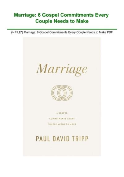 marriage (repackage) pdf free download|Marriage (Repackage): 6 Gospel Commitments .